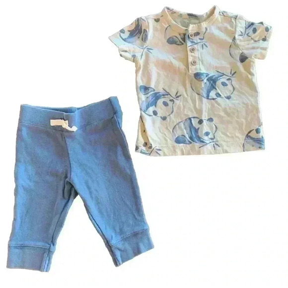 Carter's Other - Carters Baby Boy Clothes 3 Months Shorts Shirt 2 PC Set Cute Outfit Baby blue